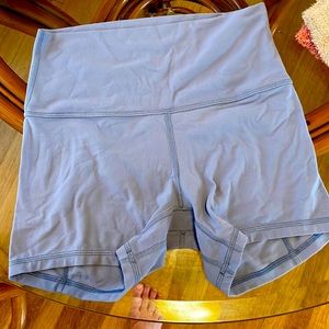 Lululemon short shorts, light blue. Size 8.